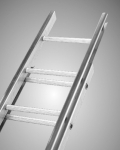 4.0m SINGLE 'C' SECTION ALLOY LADDER
